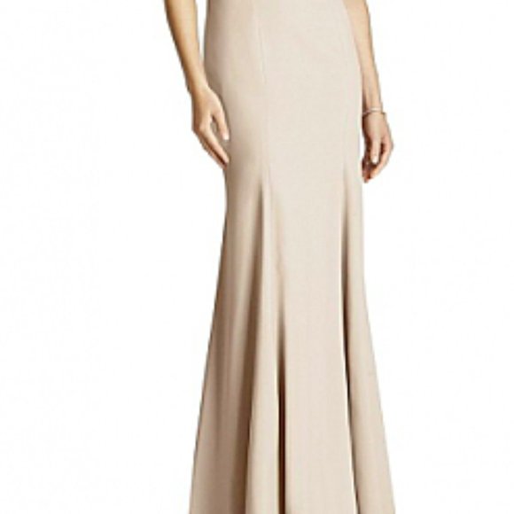 NEW Blush Pink Mother of the Bride/Groom Formal Long Dress Bridesmaid, Lace Back - Picture 4 of 13